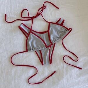 frankie’s bikini full moon bikini bottom - cherry mint